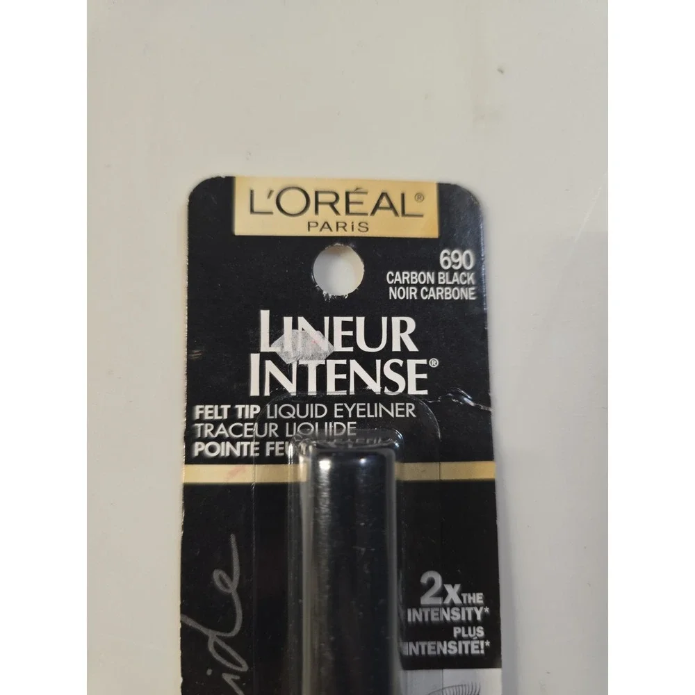 LOreal Lineur Intense Felt Tip Liquid Eyeliner 690 Carbon Black New Sealed
